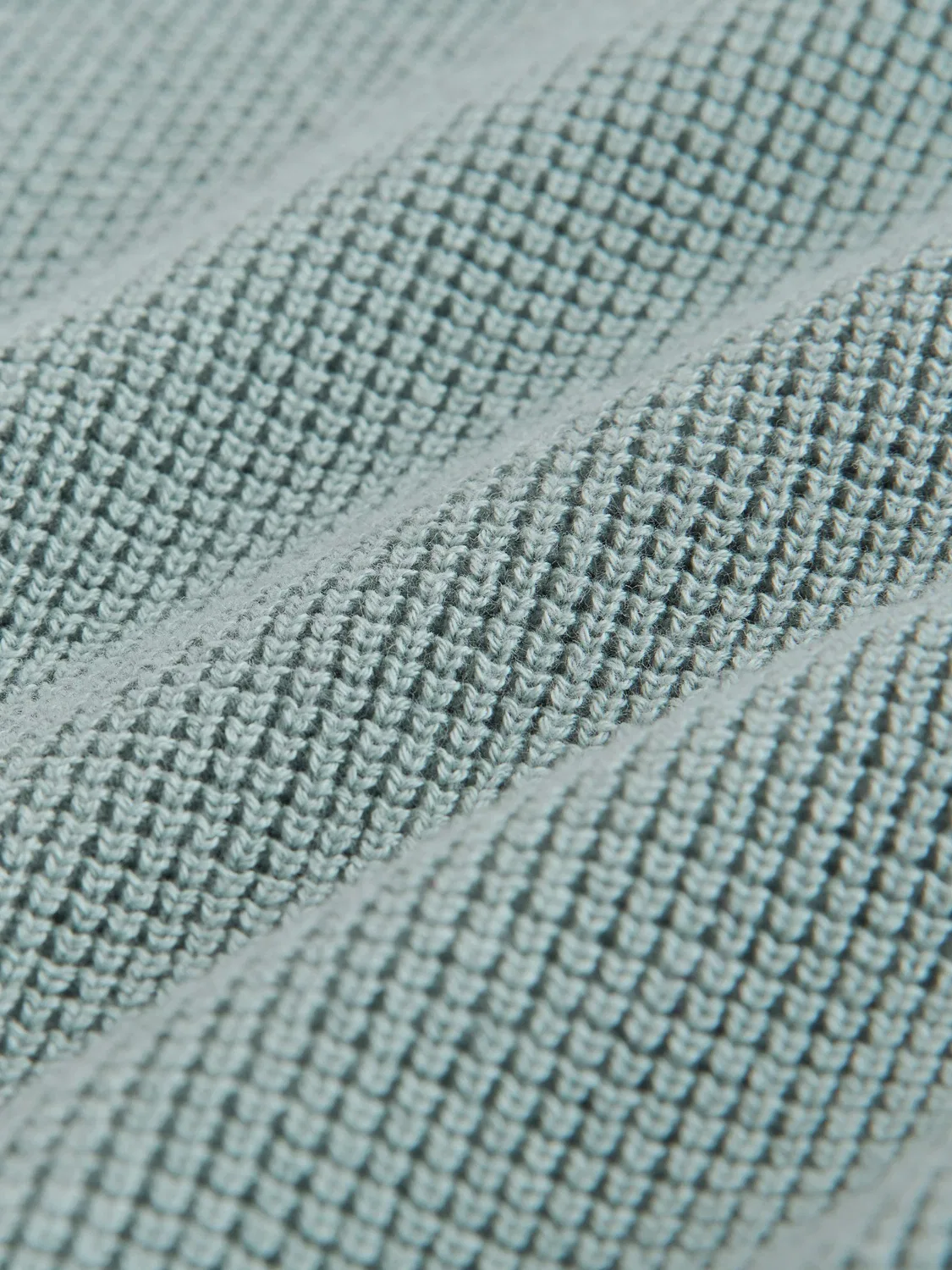 Свитер с фактурным узором и молнией, Mineral Blue Next — фото 3