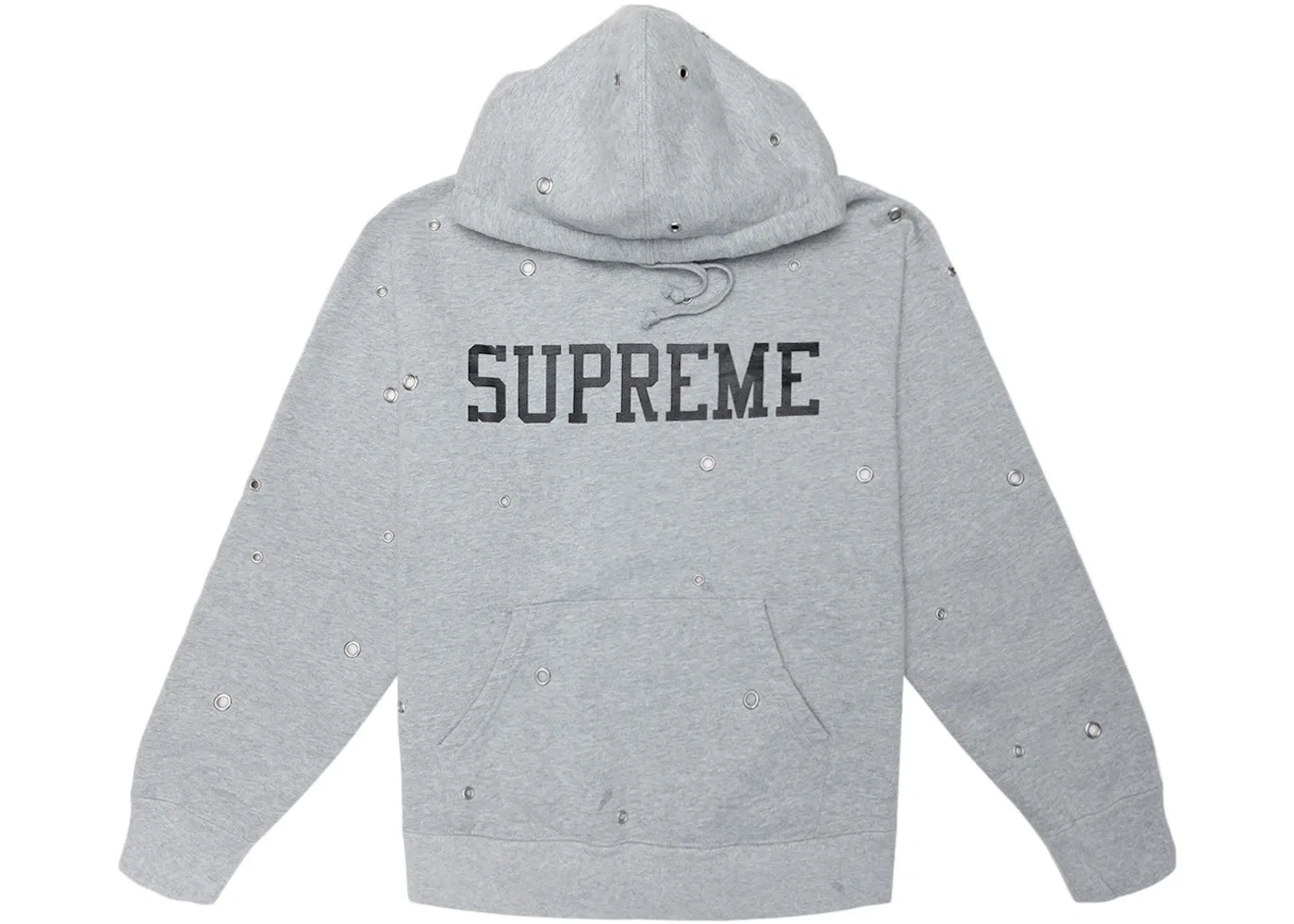 Мужской свитшот с капюшоном на молнии Supreme Sweatshirt, Heather Grey