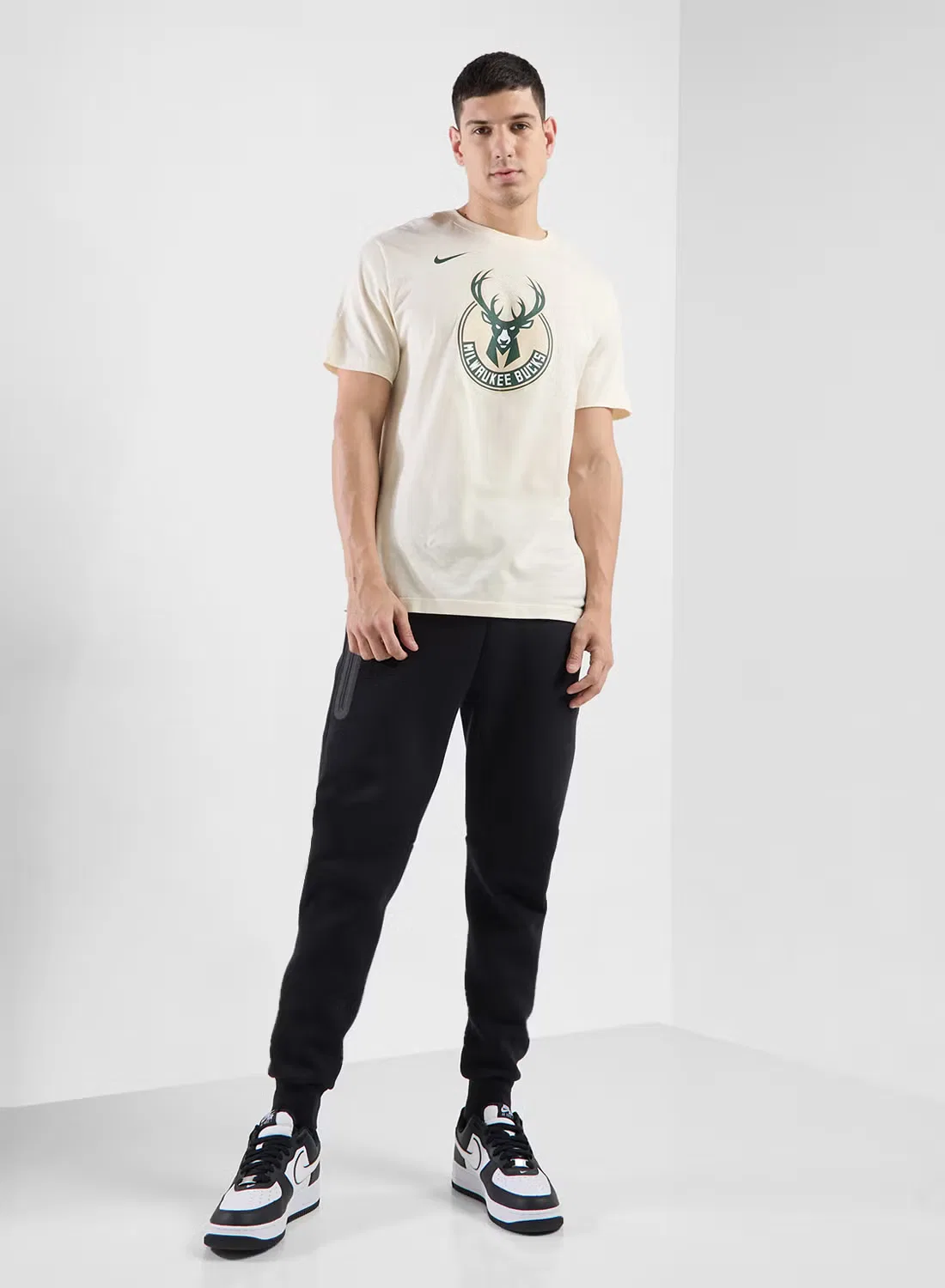 Футболка с принтом Milwaukee Bucks Nike, белый — фото 4