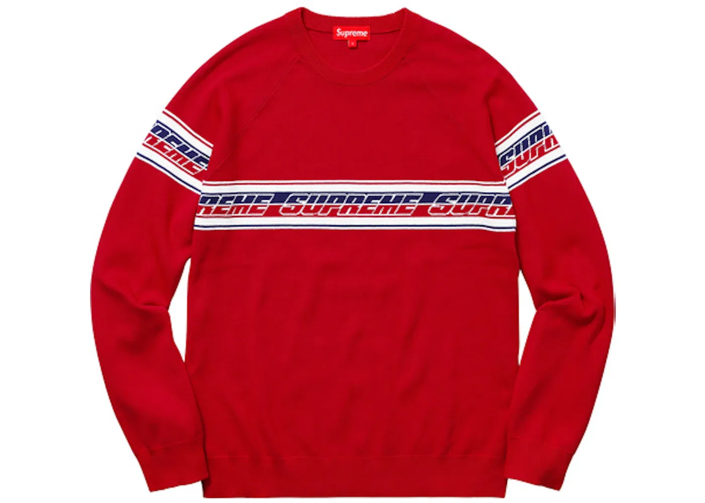 Мужской свитер с длинным рукавом Supreme, Red