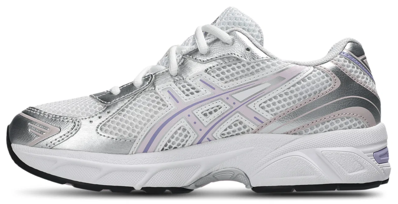 Кроссовки для девочек GEL-1130 ASICS, цвет White/Cosmos/Pink — фото 2