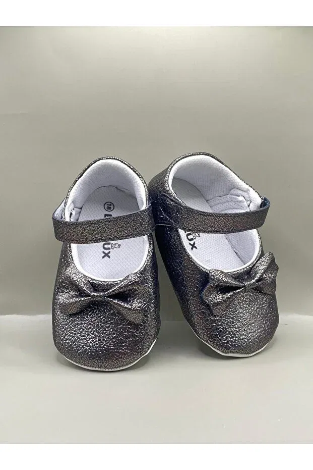 Детские балетки для девочек с блестками Bebluxbaby, Smoke Grey