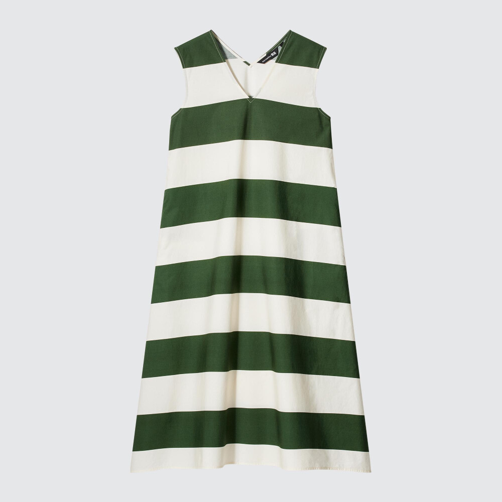 

Платье Uniqlo х Marimekko V Neck Melooni, оливковый, Зеленый, Платье Uniqlo х Marimekko V Neck Melooni, оливковый