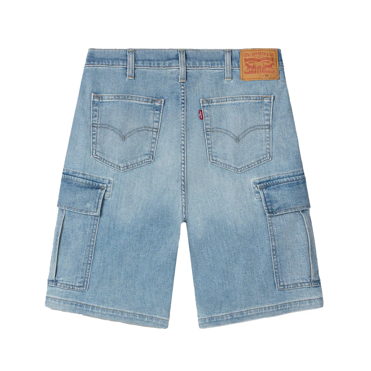 Мужские джинсовые шорты прямого кроя Light Blue Levis, Light Blue — фото 3