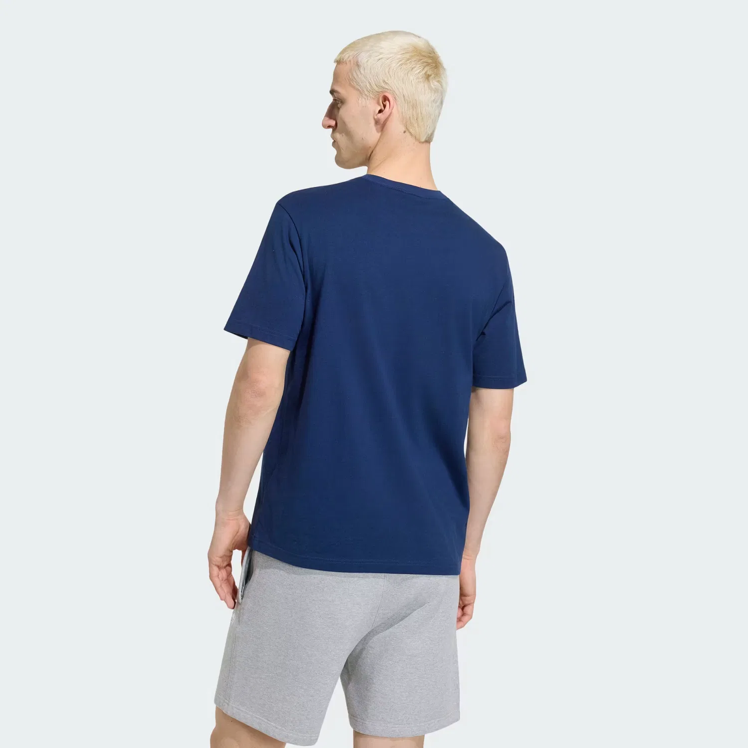 Мужская футболка с круглым вырезом Trefoil Essentials Adidas Originals, Night Indigo — фото 3