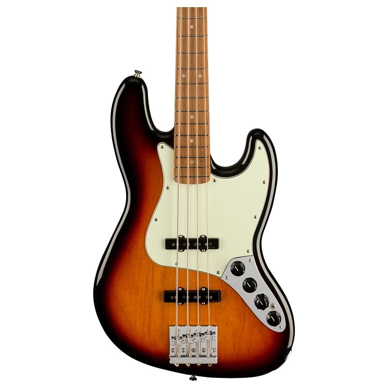 

Fender Player Plus Jazz Bass, 3 цвета Sunburst с сумкой Deluxe Gig Bag