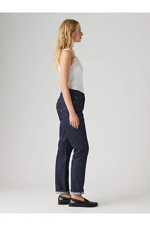 Женские джинсы прямого кроя 501 Original Selvedge Levi's, Indigo — фото 2