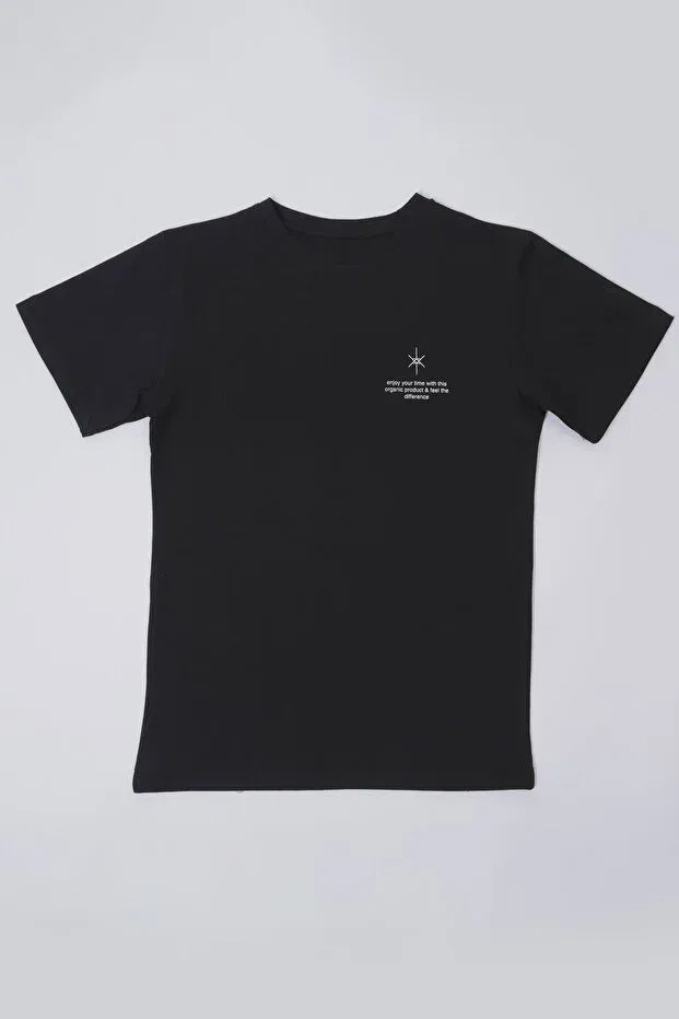 Детская футболка для девочек с коротким рукавом Aslı Yarış, Black