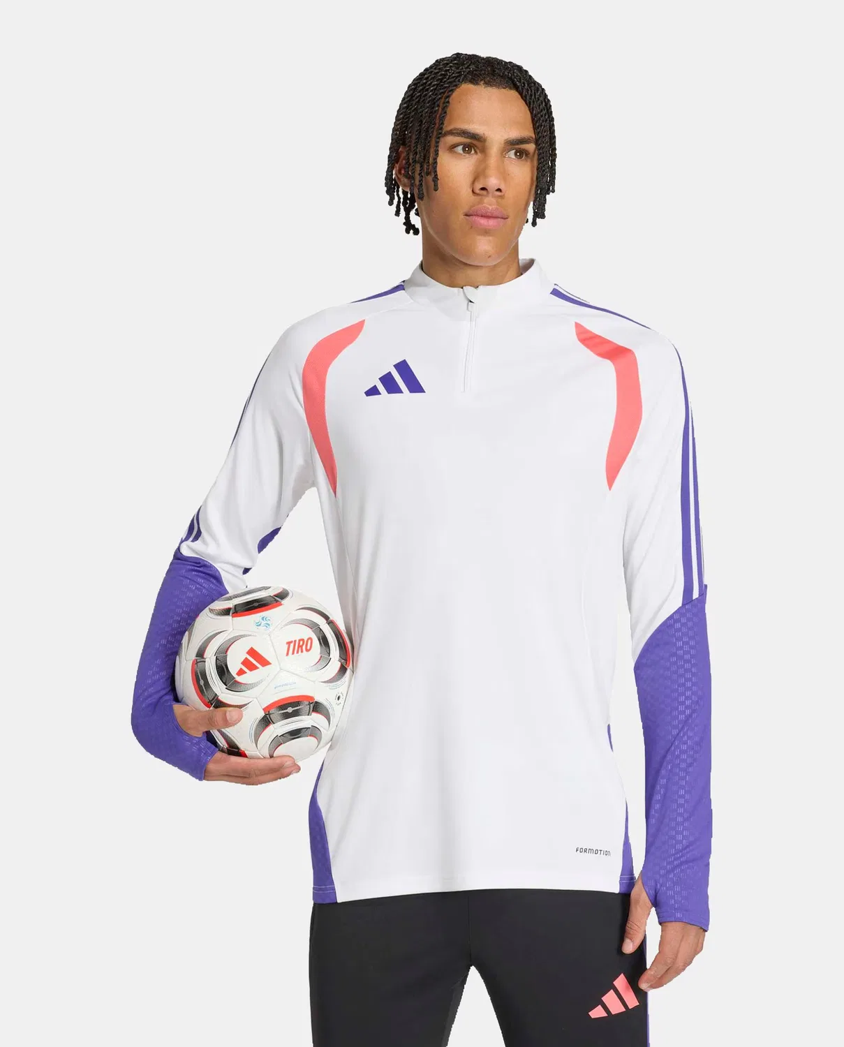 Мужская толстовка, Tiro 26, adidas, белый
