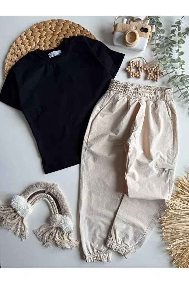 Детские брюки для девочек джинсовые Zarina, Beige — фото 3