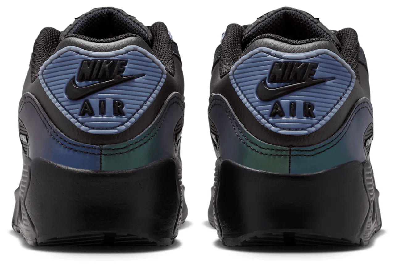 Кроссовки для мальчиков Air Max 90 SE Nike, цвет Black/Black/Dk Smoke Grey — фото 3