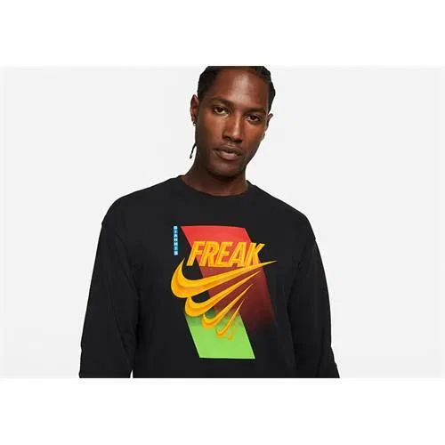Мужская футболка с длинным рукавом Nike, Цвет: Schwarz — фото 2