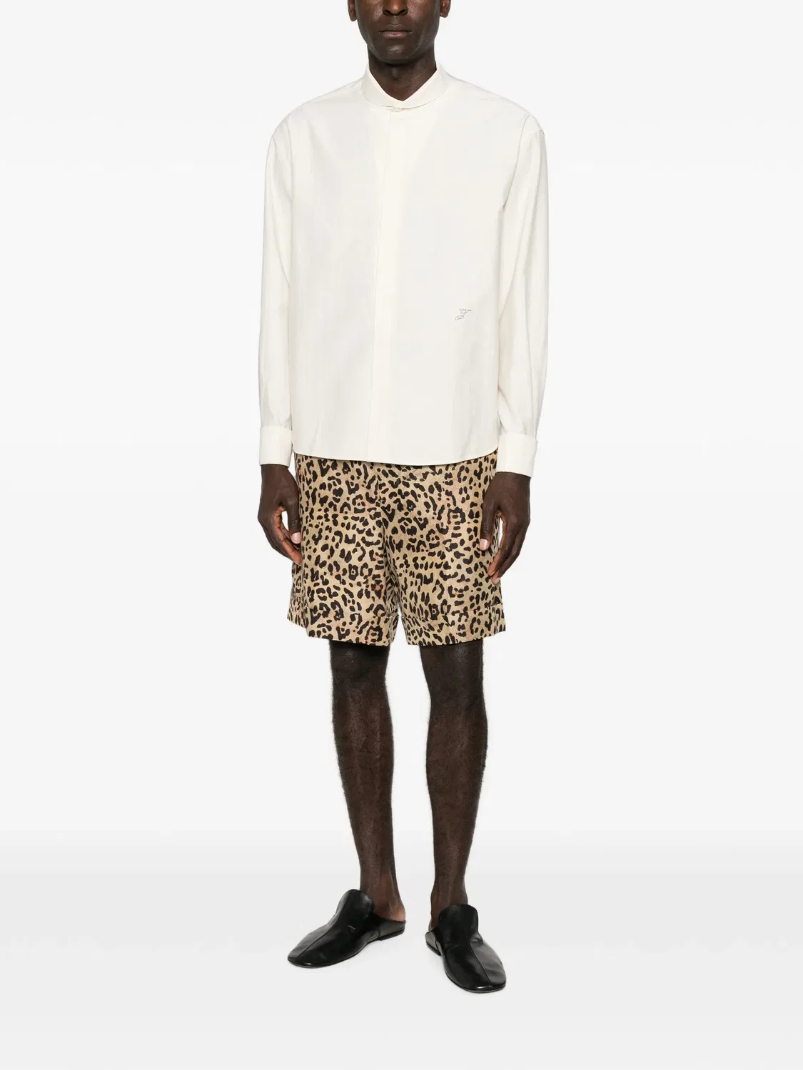 Рубашка с воротником Питер Пэн Jacquemus, нейтральные цвета — фото 2