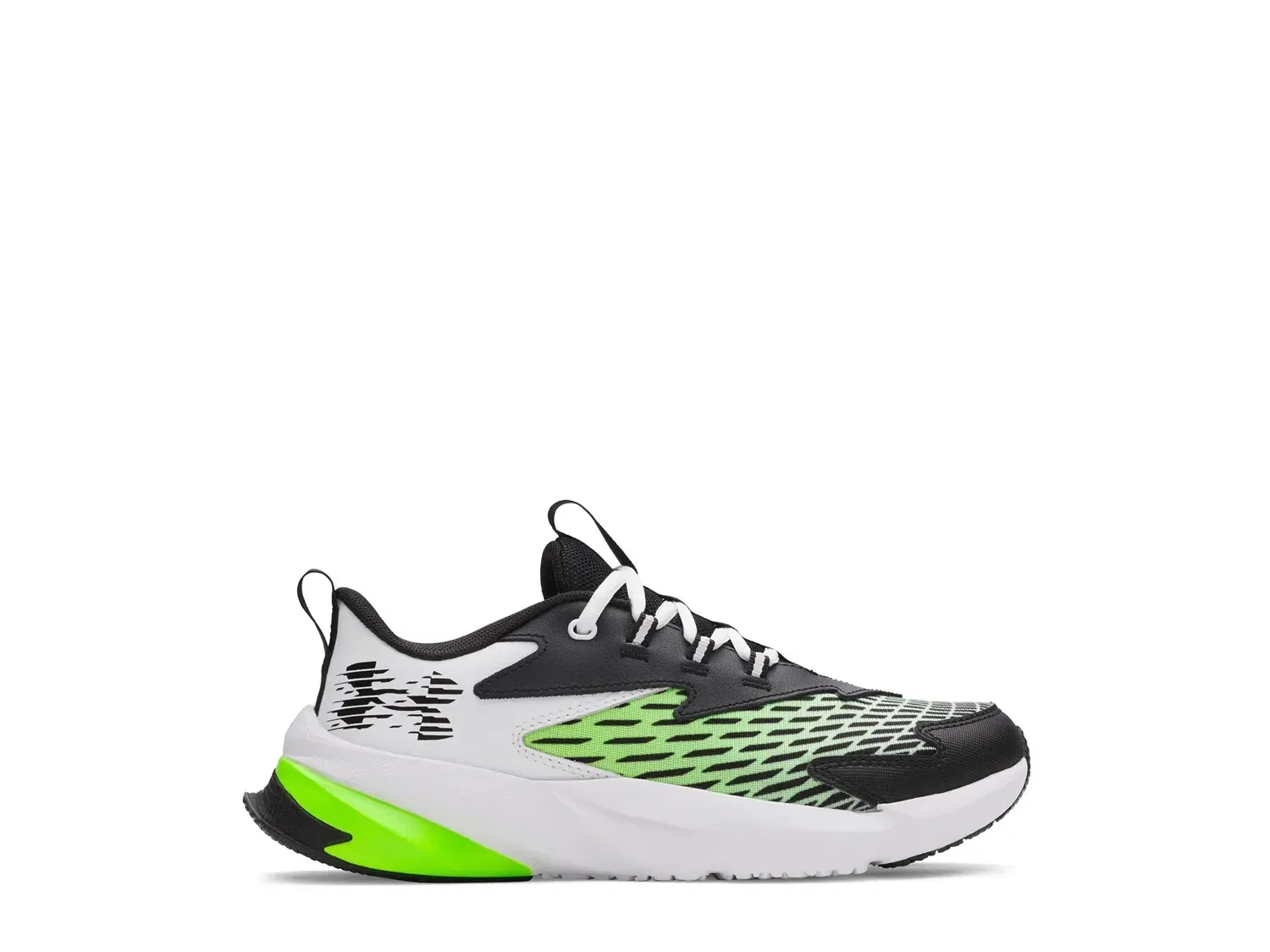 Кроссовки Scramjet 7 для детей, Under Armour, белый/черный/зеленый