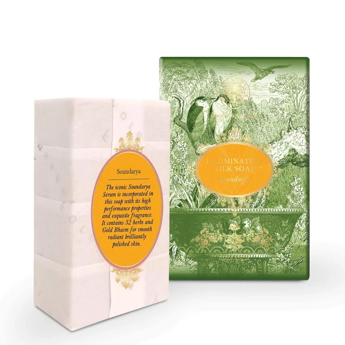 Мыло Forest Essentials Soundarya Illuminating Silk Soap, 100г, Sandalwood — фото 2