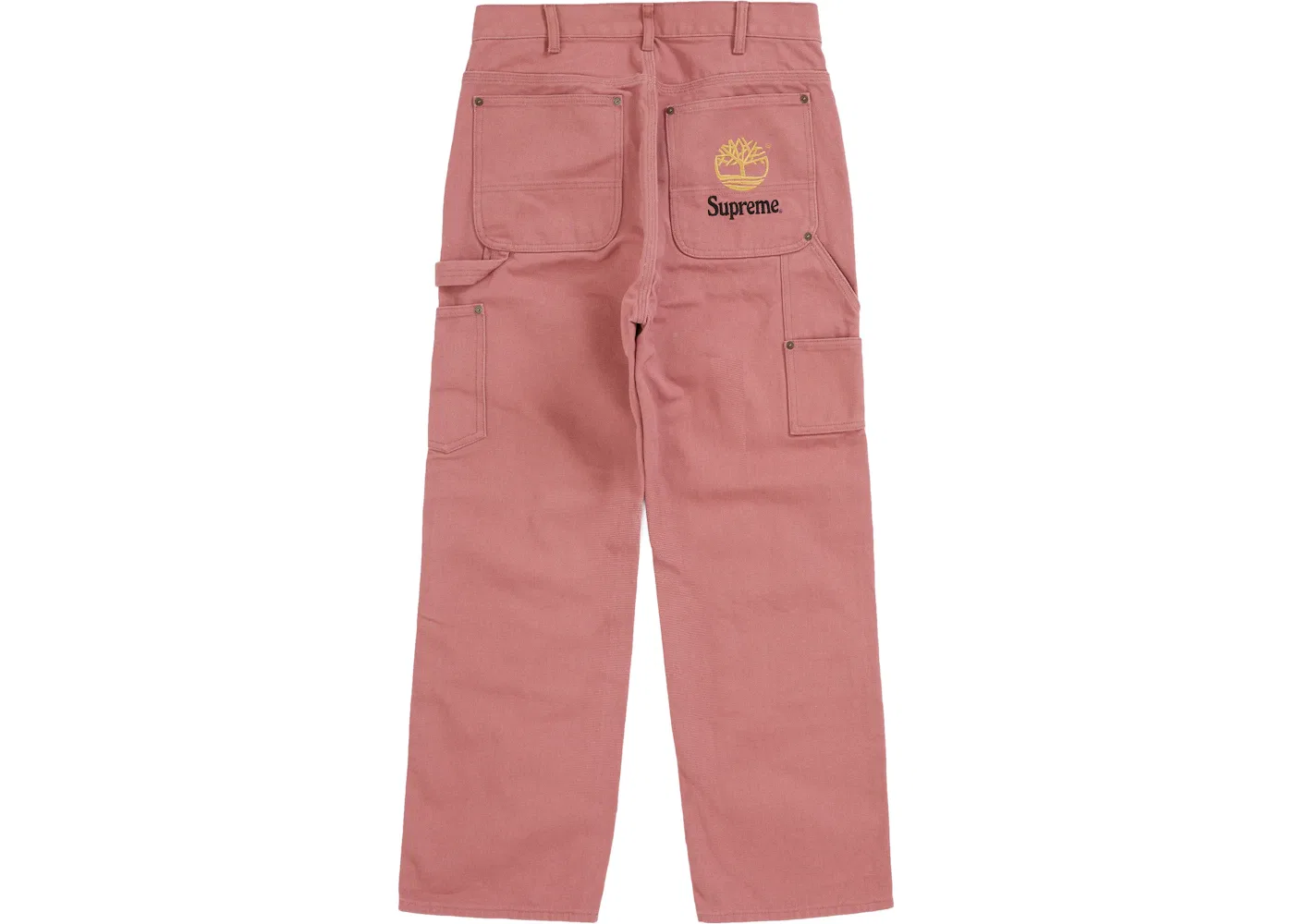 Мужские штаны Supreme Timberland Double Knee Painter Pant, Dusty Red — фото 2