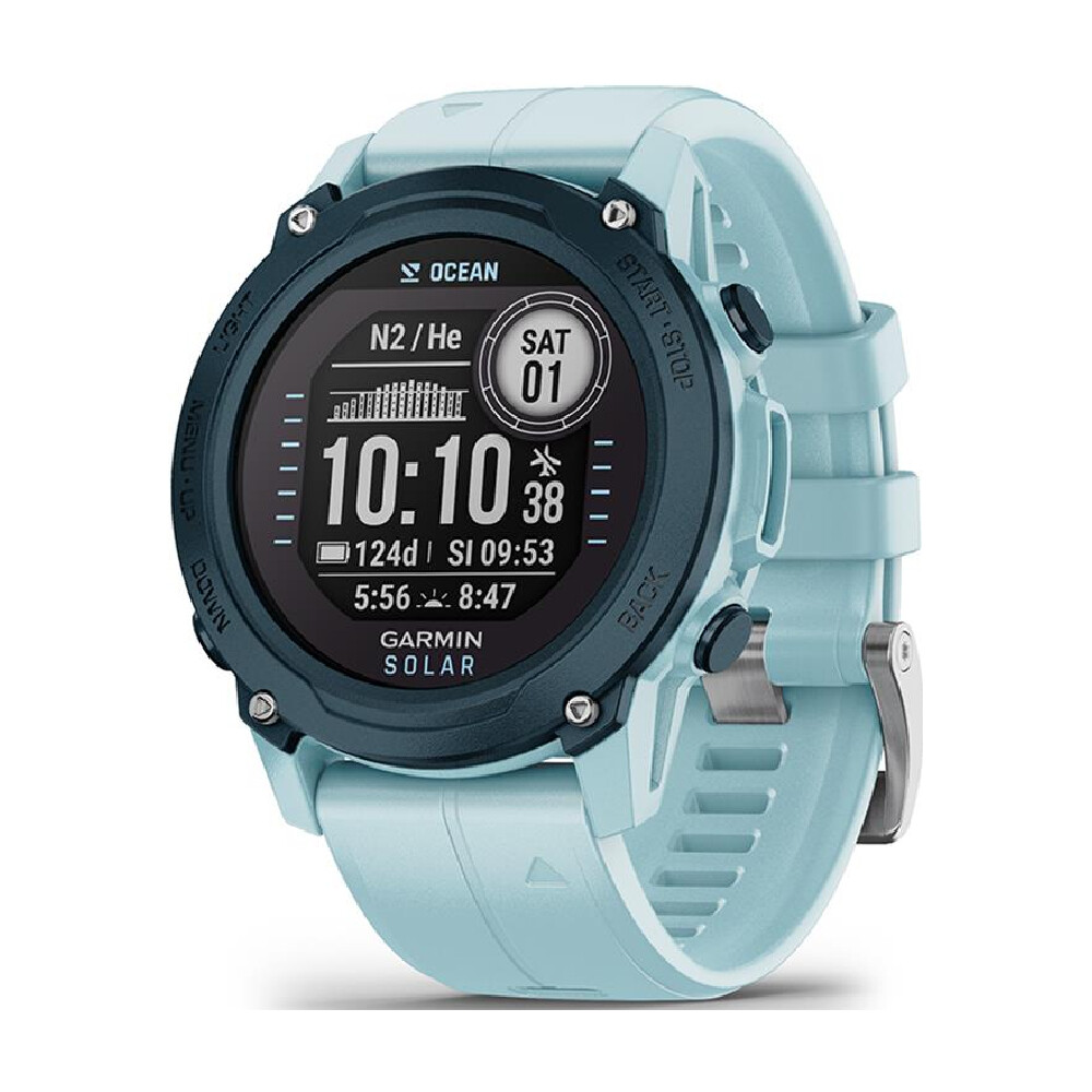 

Умные часы Garmin Descent G1 Solar Ocean Edition, 0.9", Bluetooth, голубой