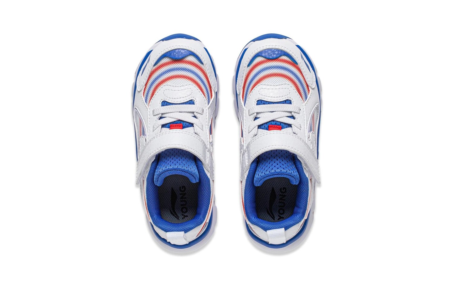 Кроссовки LINING YOUNG Kids Lifestyle Shoes PS Low-top White/Blue, белый/синий — фото 3