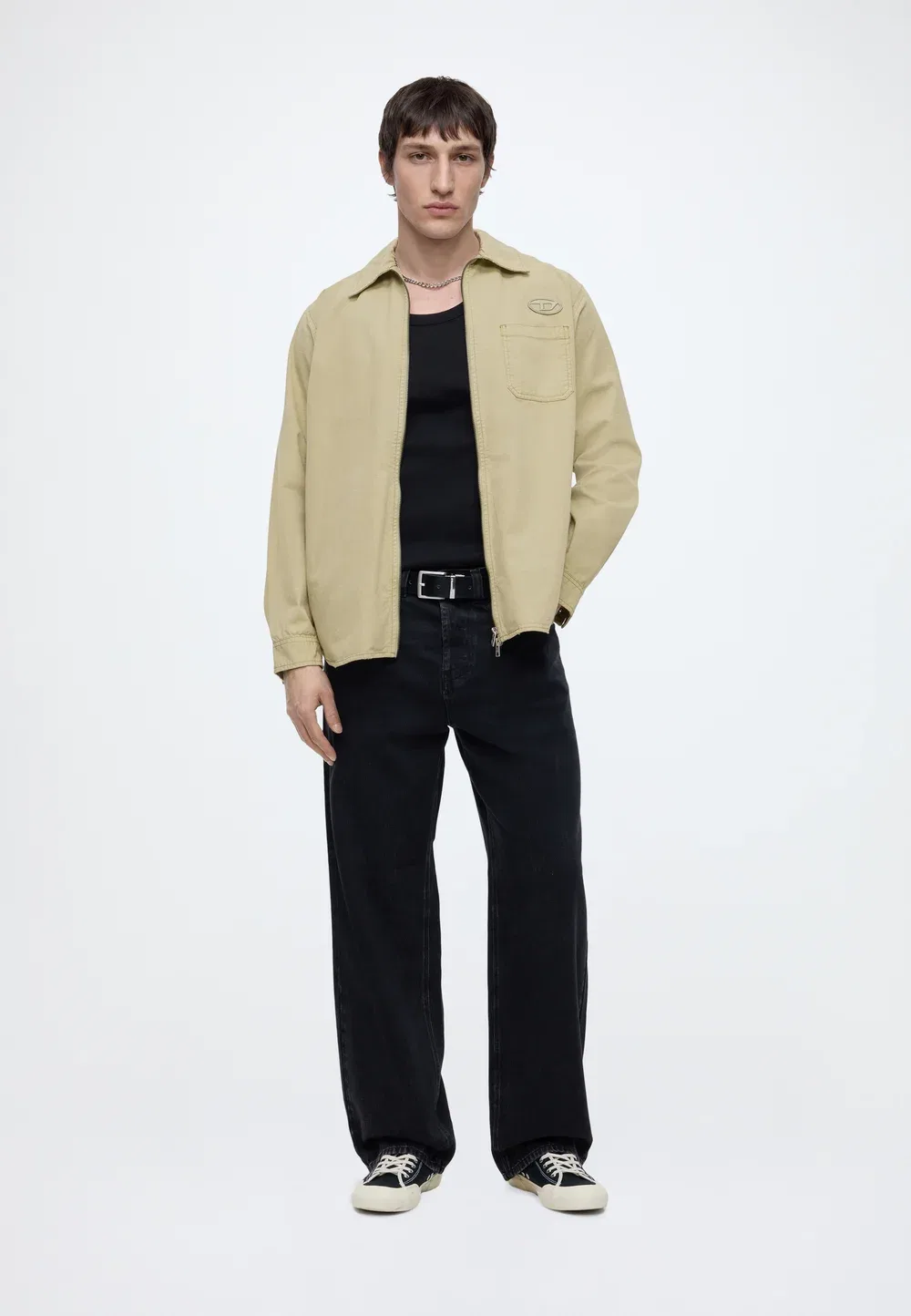 Alias zip - летняя куртка Diesel, Light Green — фото 2