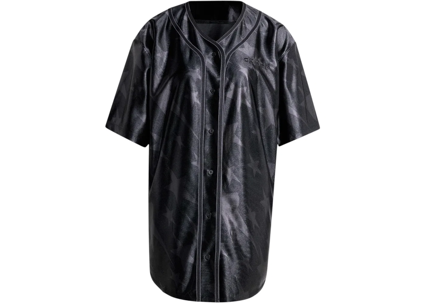 Женская футболка с принтом Jersey Adidas, Black
