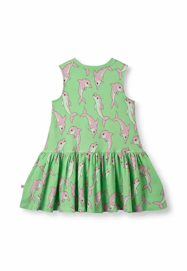 Платье с принтом животных Smafolk minty green tea, зеленый/мятный — фото 2