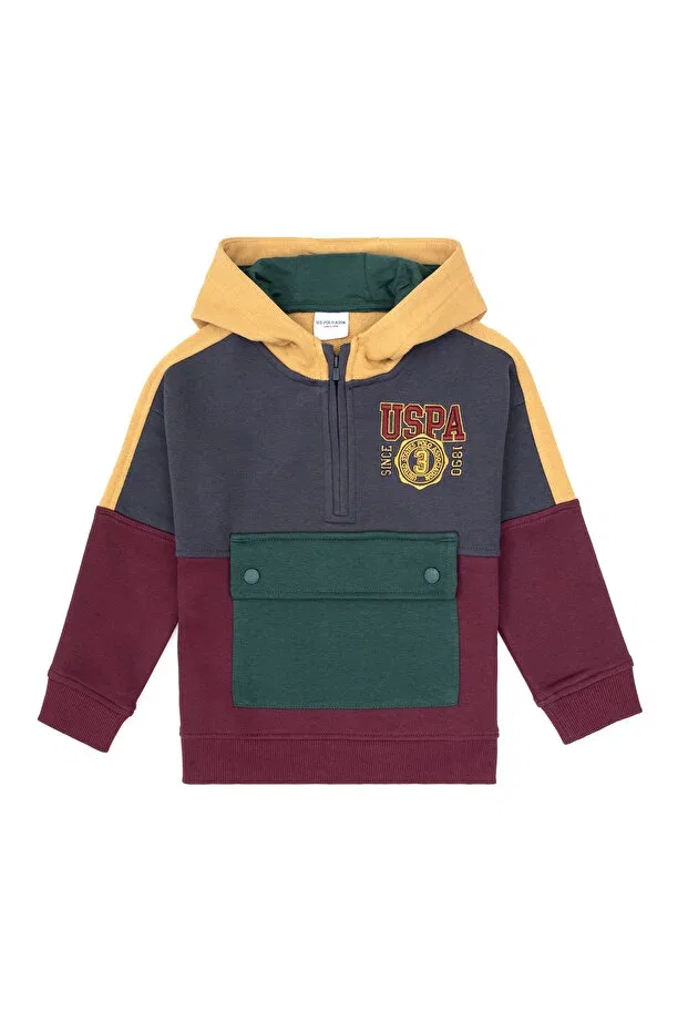 Детские свитшот с капюшоном для мальчиков U.S. Polo Assn., Plum