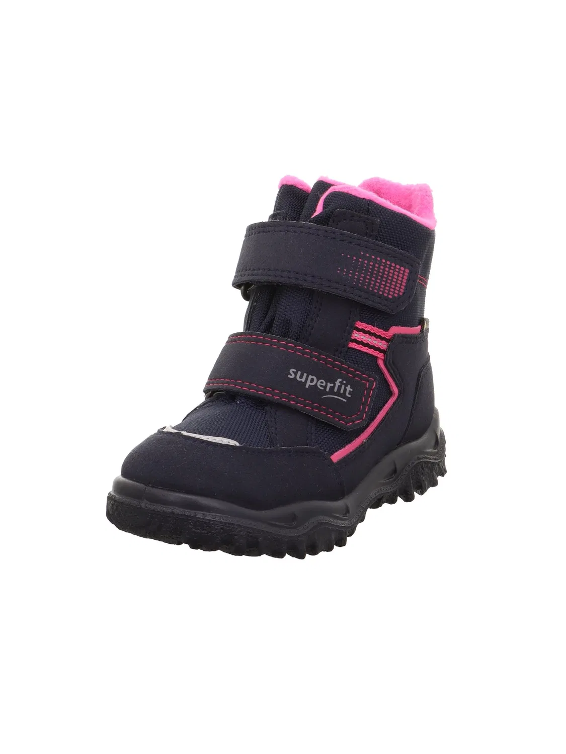 Детские снежные ботинки для девочек водонепроницаемые Husky Warm Gefütterte Gore-tex Superfit, Blue Pink 8020