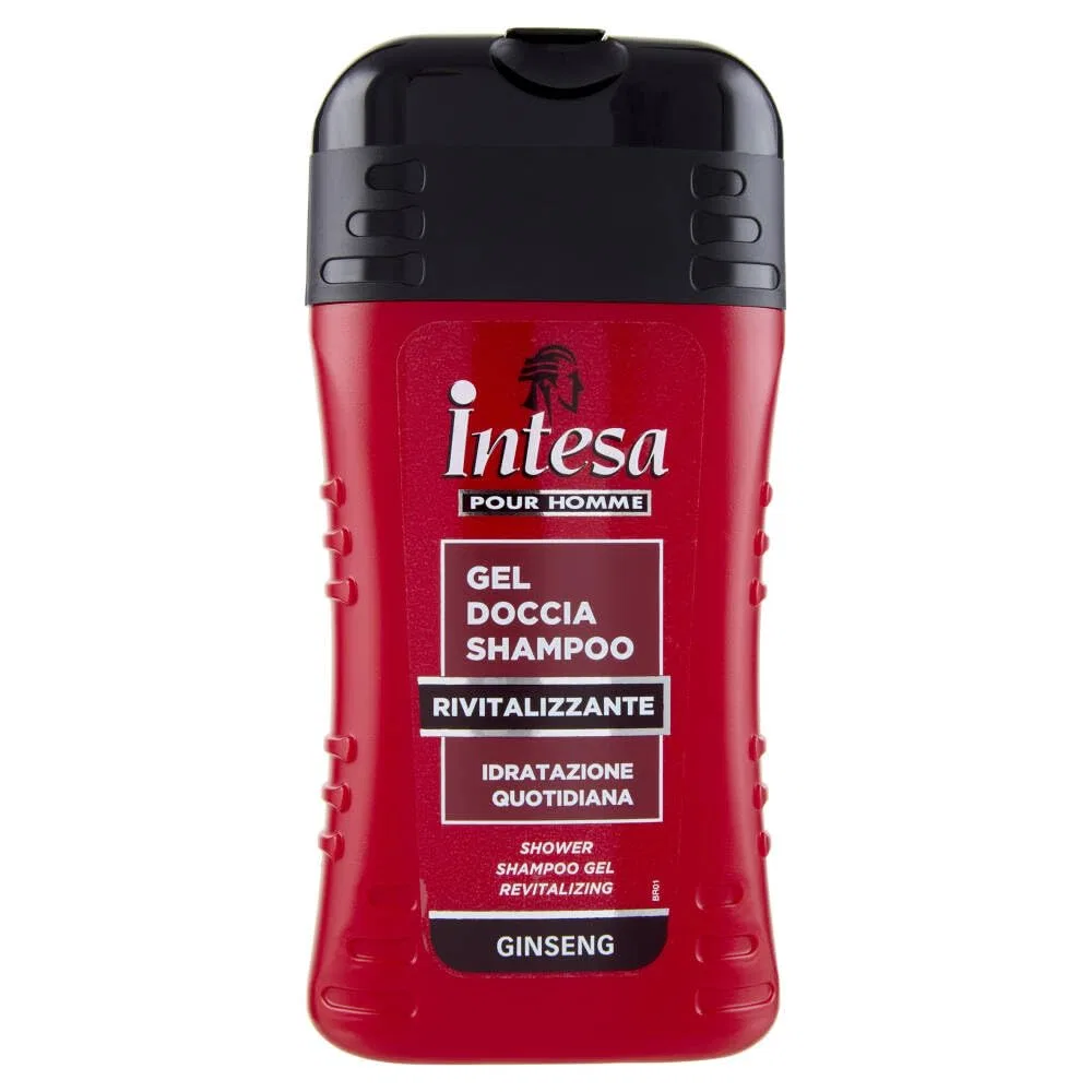 Гель для душа-шампунь Intesa Shower Gel Pour Homme Ginseng 4 x 250 мл, Beni Culinari