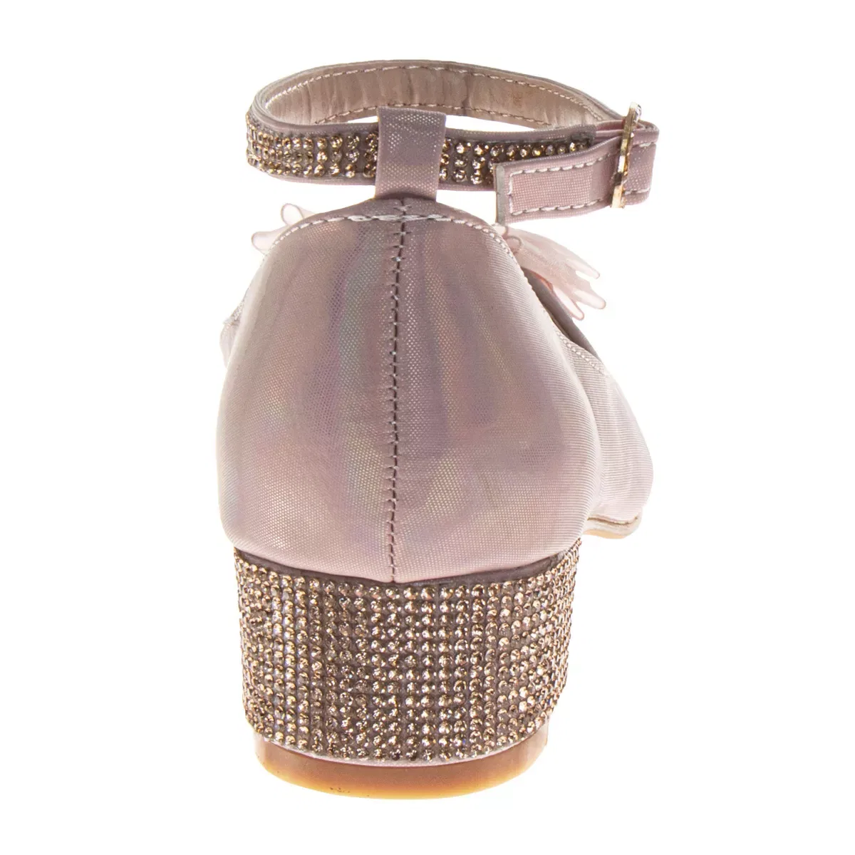 Детские туфли для девочек с блестками Elegant Sparkle Badgley Mischka, Pink Patent — фото 4