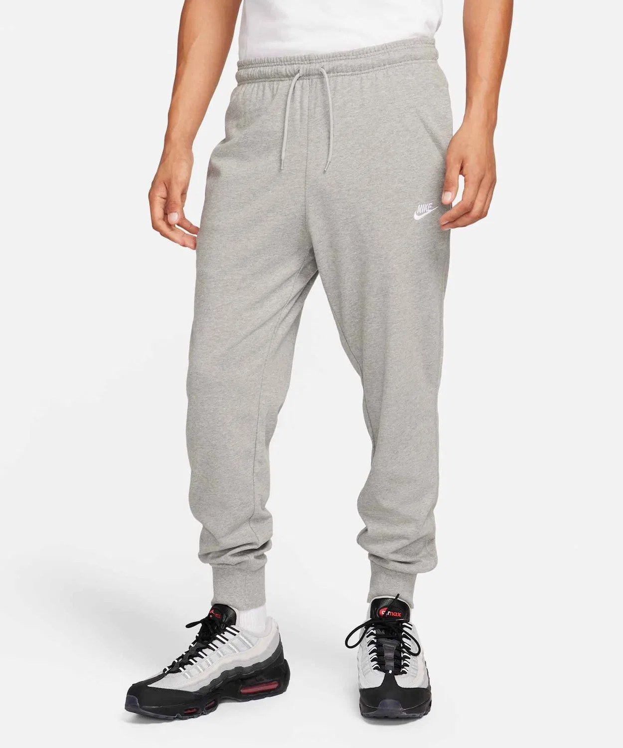 Мужские спортивные штаны с утяжкой Nike Club Knit Joggers FQ4331-063, Dark Grey Heather