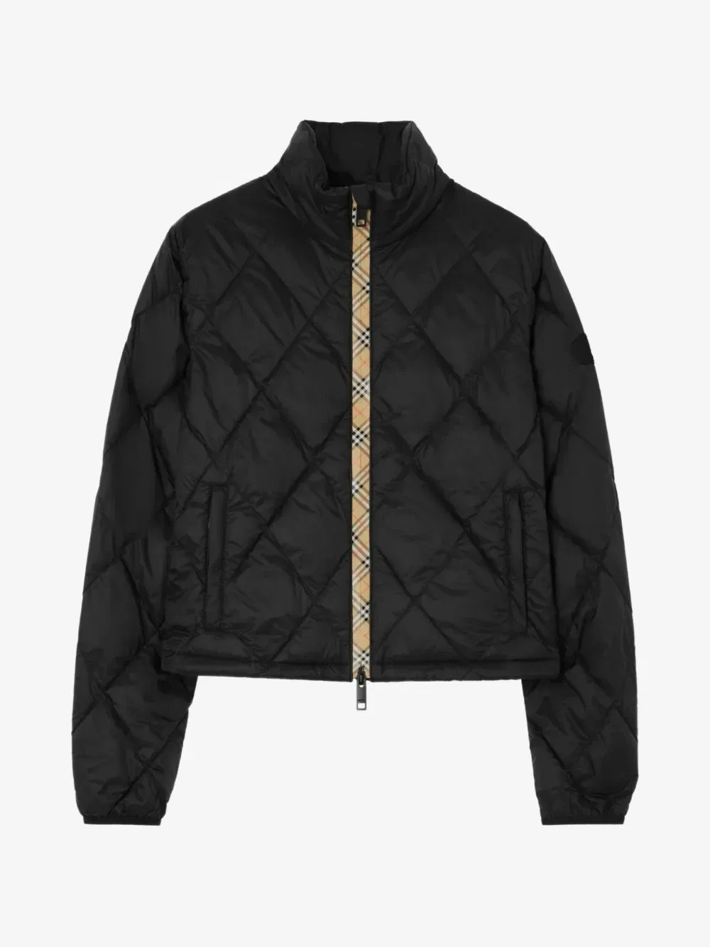 Компактная стеганая нейлоновая куртка Bramford BURBERRY, черный