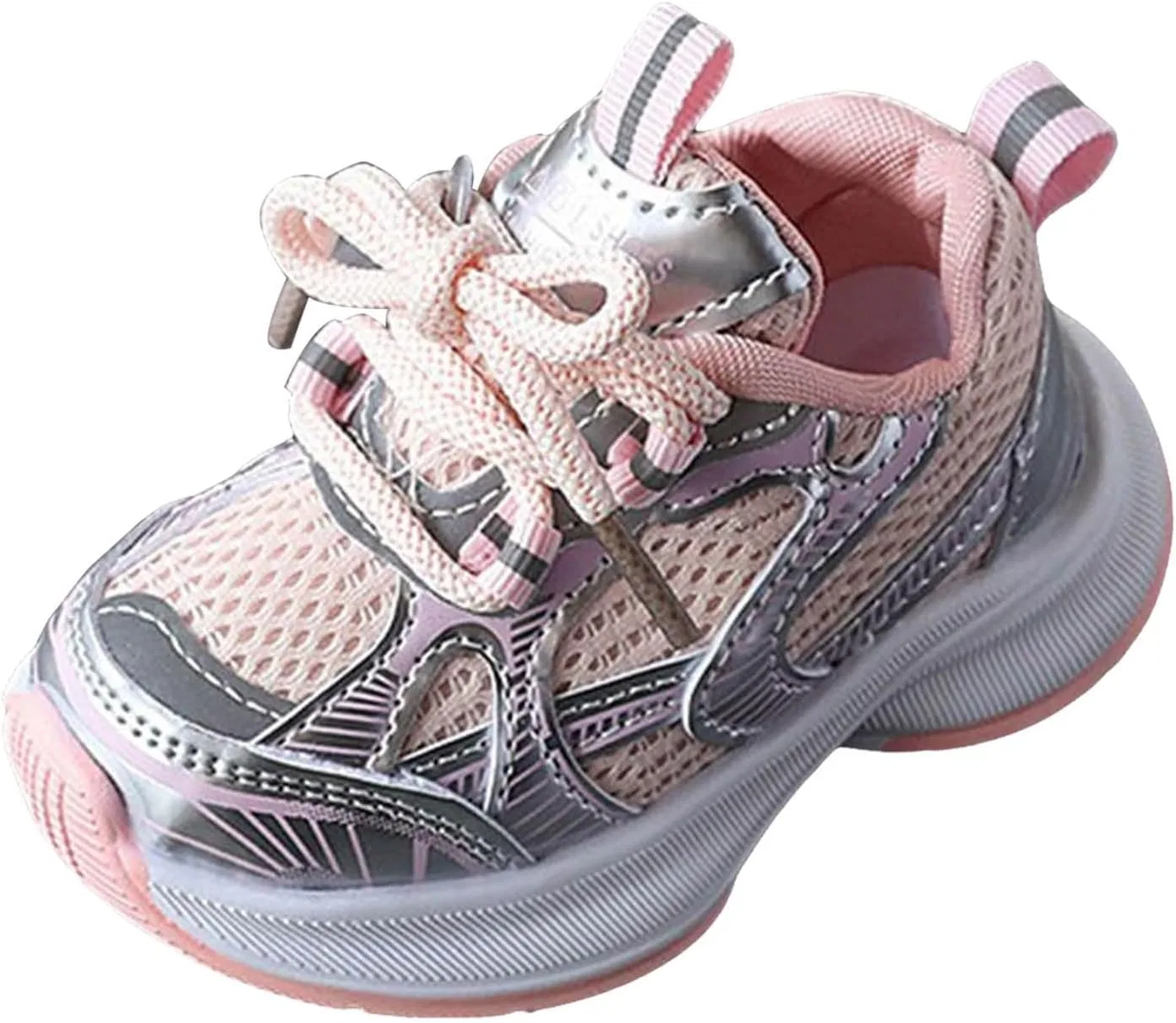 Детские кроссовки для мальчиков с дышащим верхом IWIHMIV, Pink — фото 3