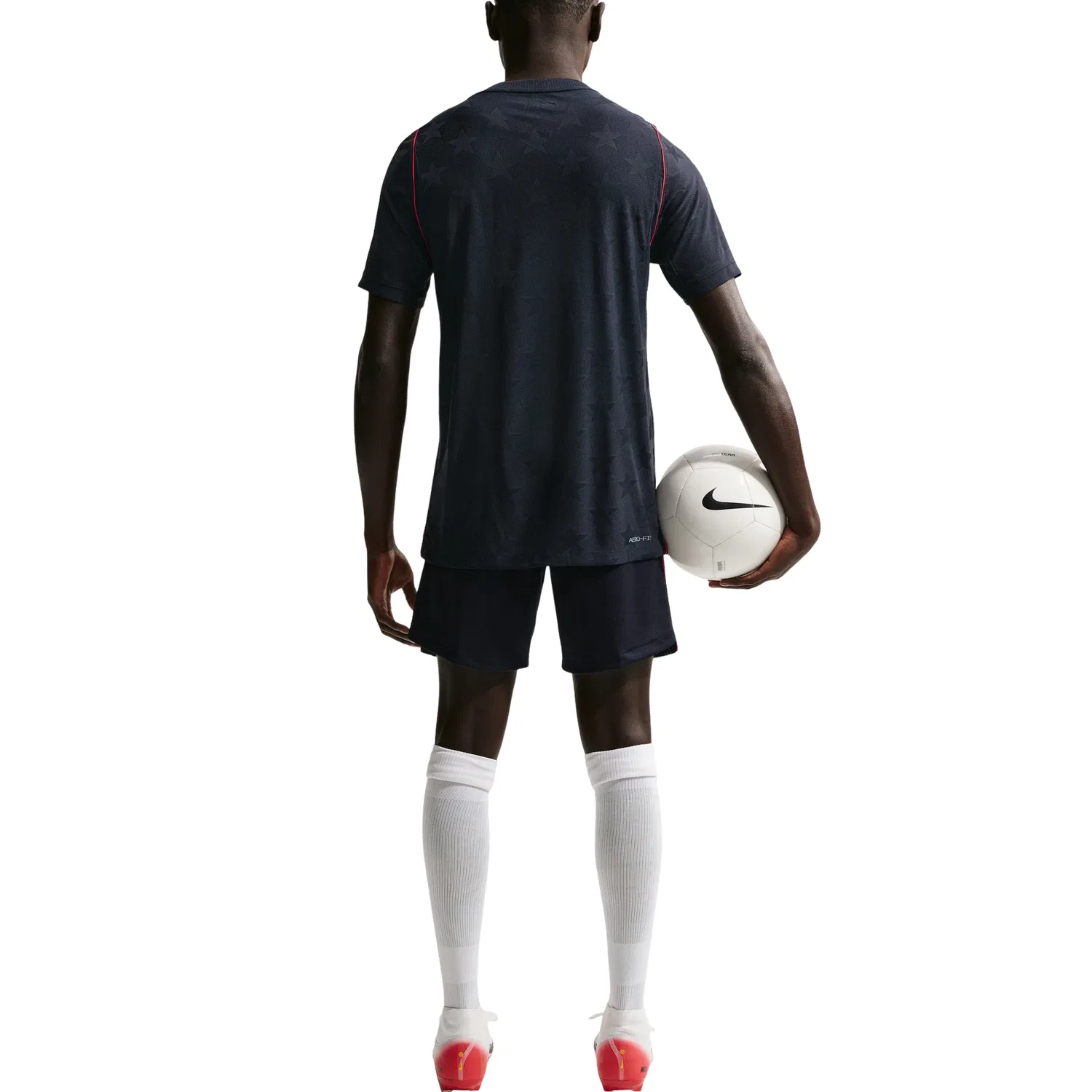 Мужская футболка Nike USWNT 2026 Match Away Aero-FIT Authentic Jersey Dark Obsidian University Red Pure Platinum, темно-синий — фото 3