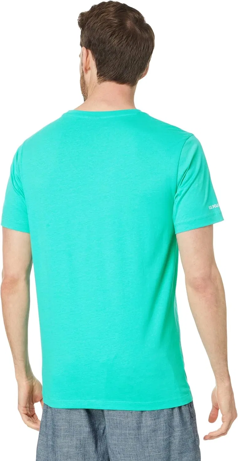 Мужская футболка с графическим принтом U.S. POLO ASSN., Pool Green — фото 2