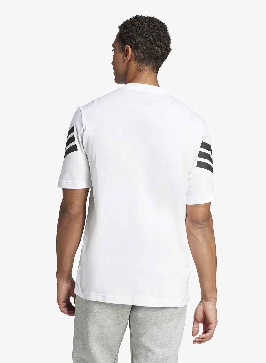 Футболка с принтом Future Icon 3 Stripe Adidas, белый — фото 2