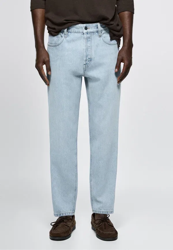 Джинсы деним Slim fit jeans Massimo Dutti, Light Blue Denim, светло-голубой