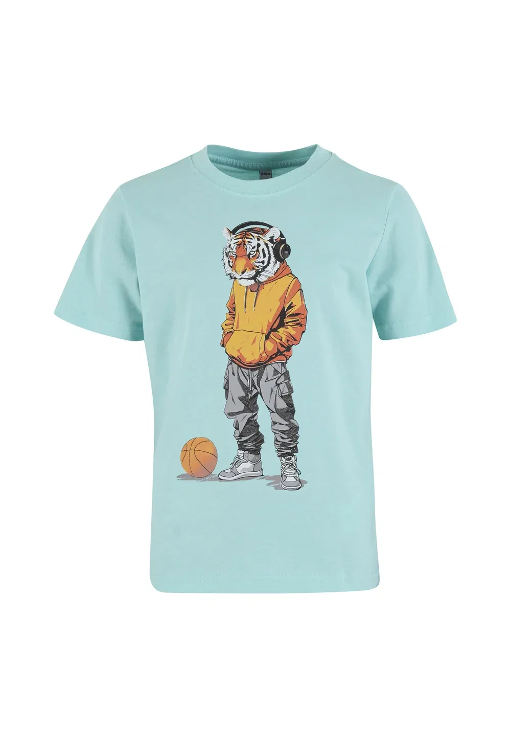 Детская спортивная футболка с тигром, унисекс - футболка с принтом Mister Tee, Berylblue