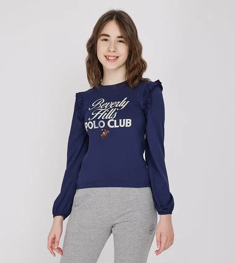 Трикотажный топ Beverly Hills Polo Club, синий
