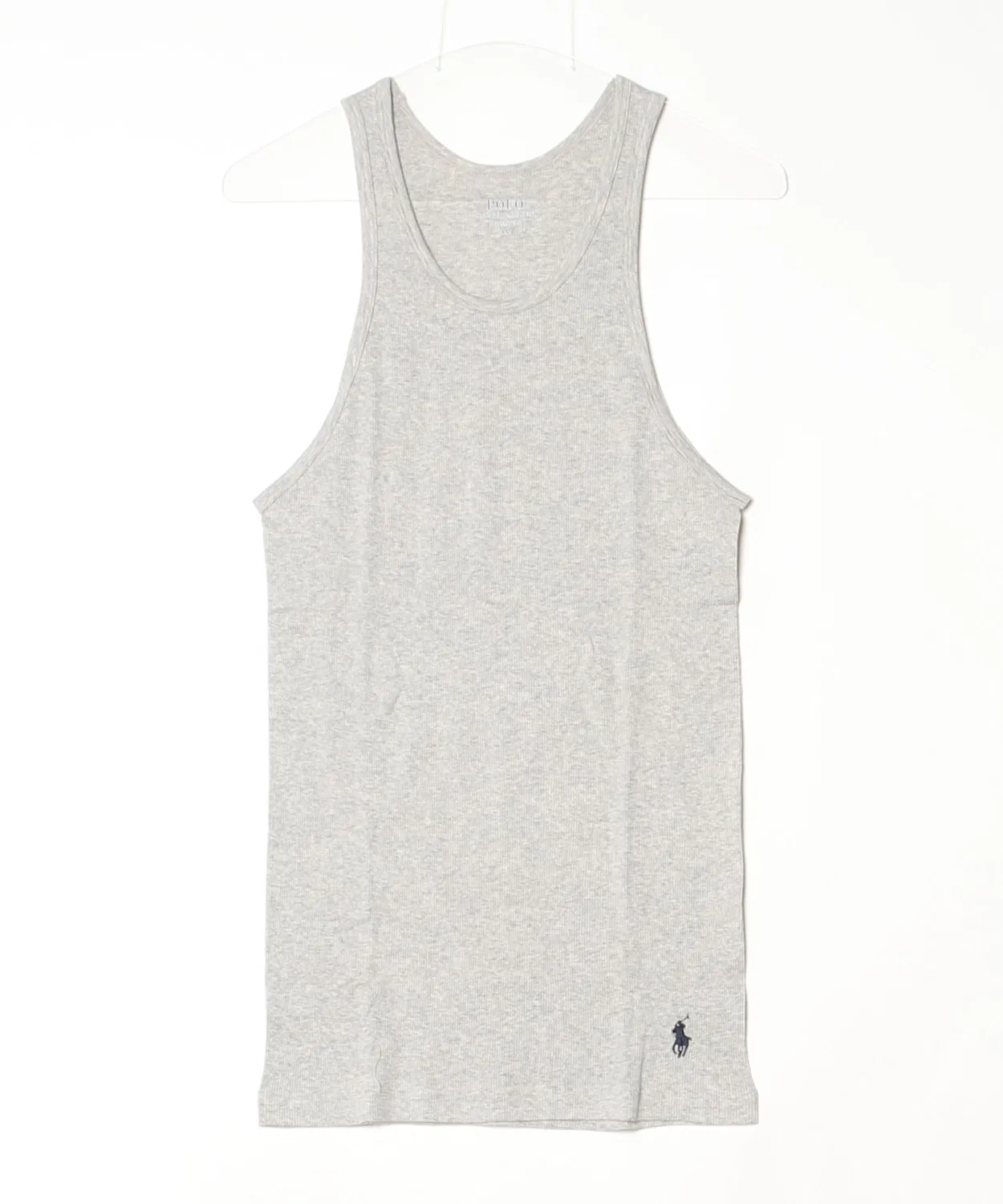 Мужская майка-борцовка из органического хлопка Classic Fit Polo Ralph Lauren, Heather Grey