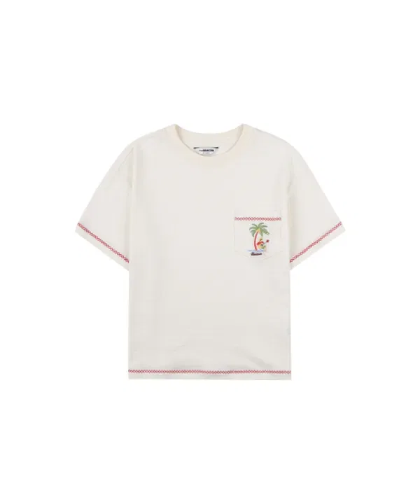 Футболка с карманом, JELLYMALLOW, айвори — фото 2