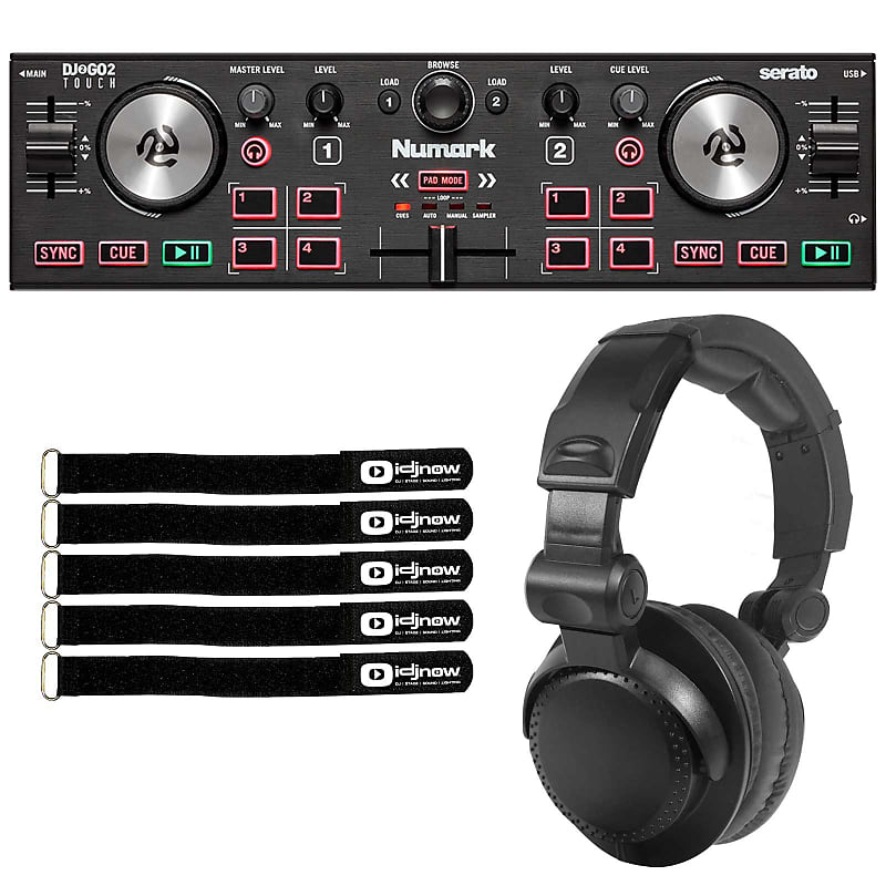 Numark DJ2GO2 Touch Pocket 2-канальный DJ-контроллер и наушники Numark DJ2GO2 Touch Pocket 2-Channel DJ Controller & Headphones - фото