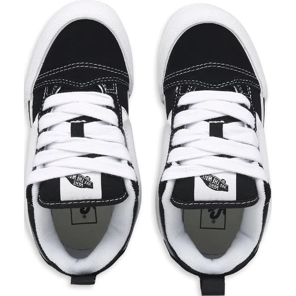 Детские скейтерские кроссовки Knu Skool Vans, Black/True White — фото 4