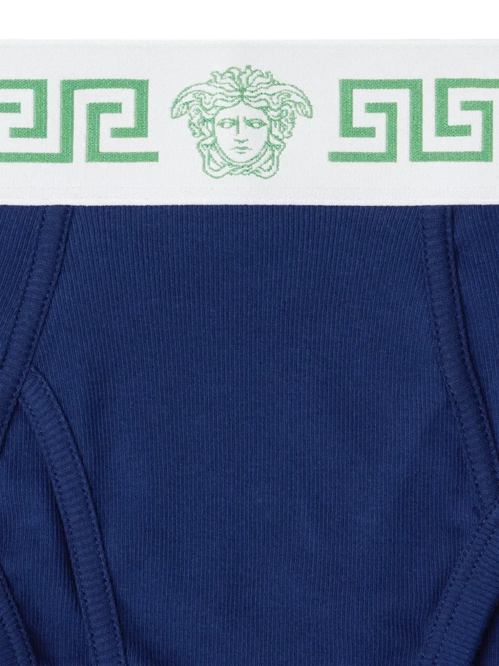Трусы-брифы в рубчик VERSACE, синий — фото 3