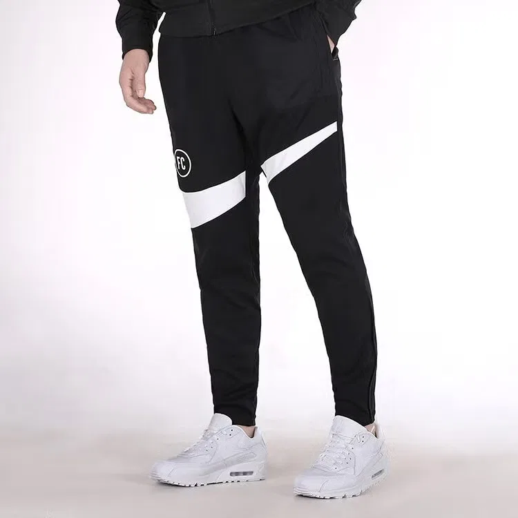 Штаны тренировочные футбольные с логотипом Nike, черный — фото 2