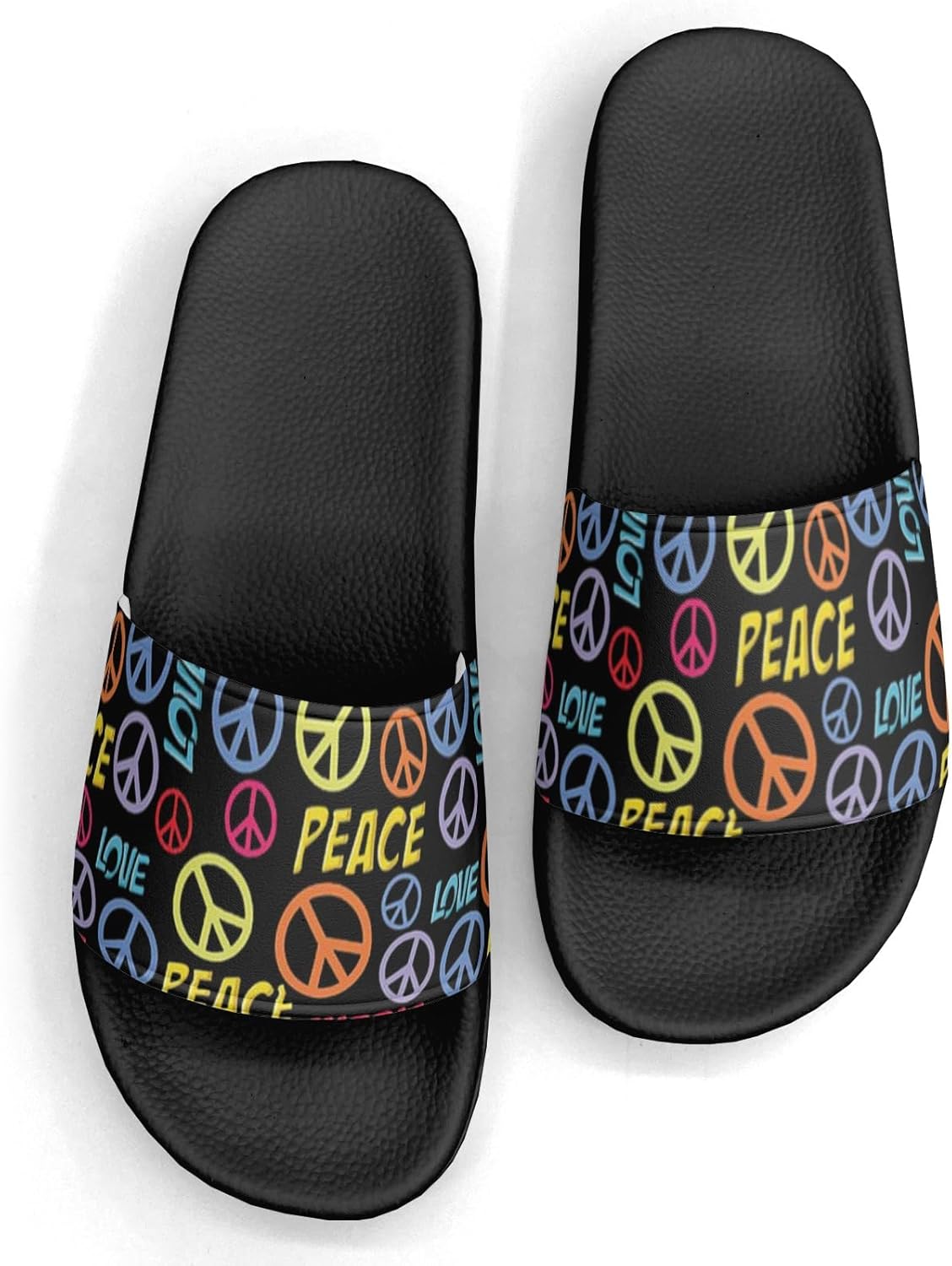

Сланцы с камуфляжным дизайном «Мир» для женщин и мужчин, повседневные спортивные шлепанцы, для бассейна, душа, дома и улицы Generic, Peace Custom