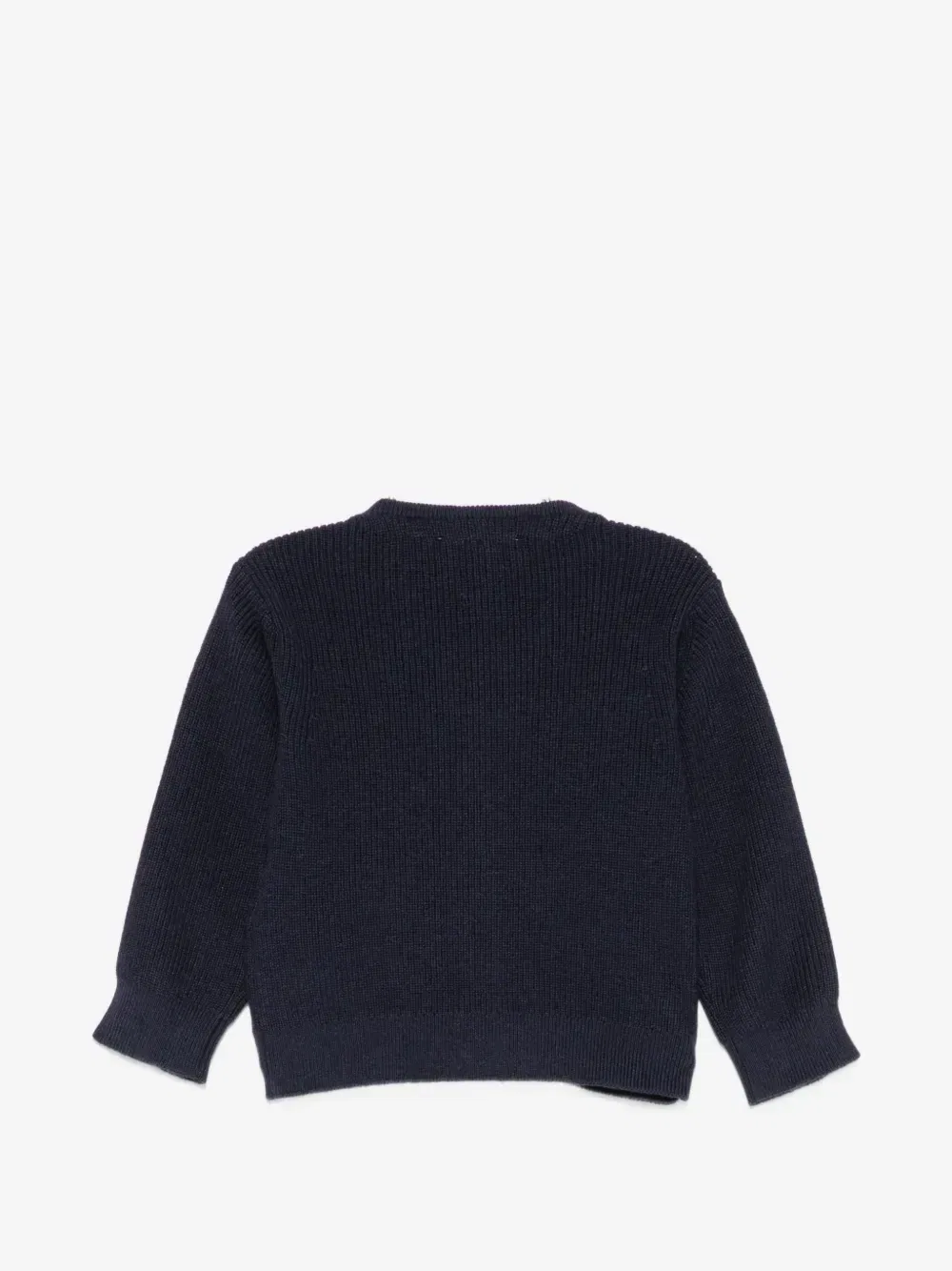 Кардиган на молнии с деталью в виде логотипа Emporio Armani Kids, синий — фото 2