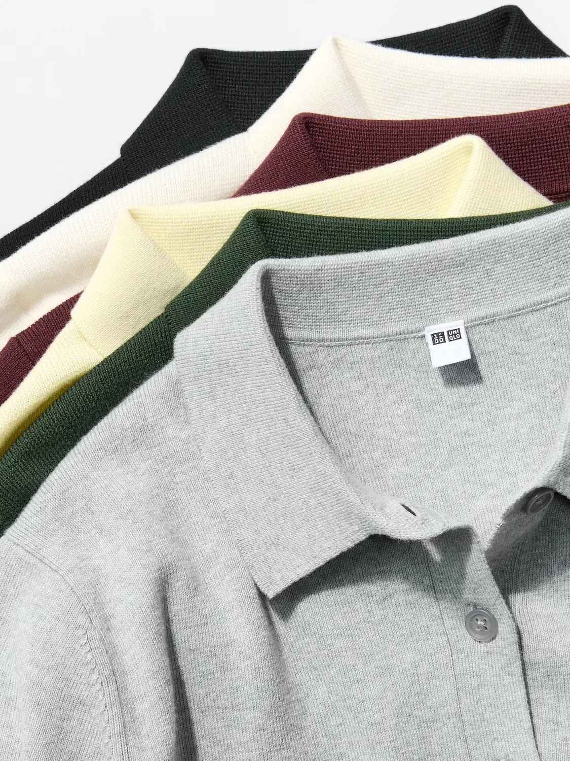 Поло Uniqlo, поло с коротким рукавом, светло-голубой — фото 4