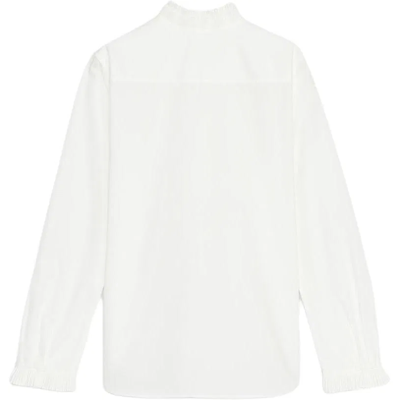 Женская рубашка из серии ZW, белая, ZARA, White — фото 3