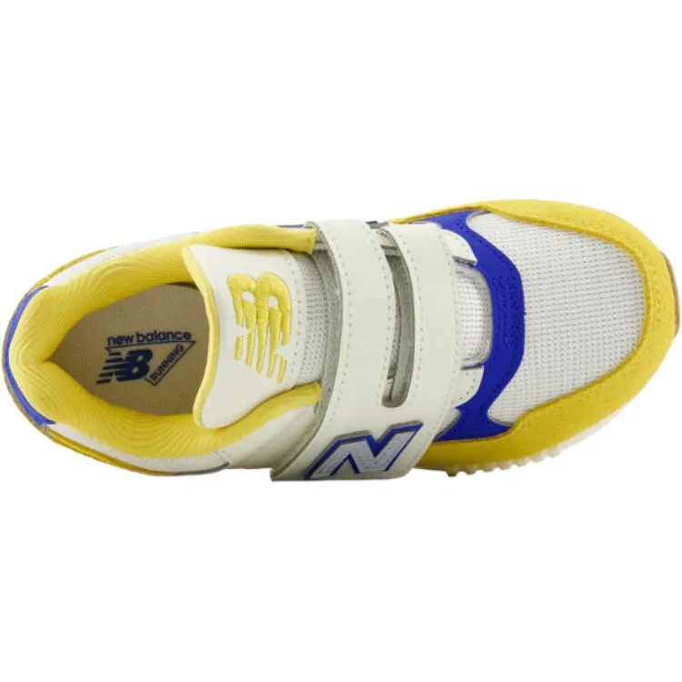Детские кроссовки для бега с широкой колодкой NB 530 New Balance, White/Yellow/Blue — фото 4