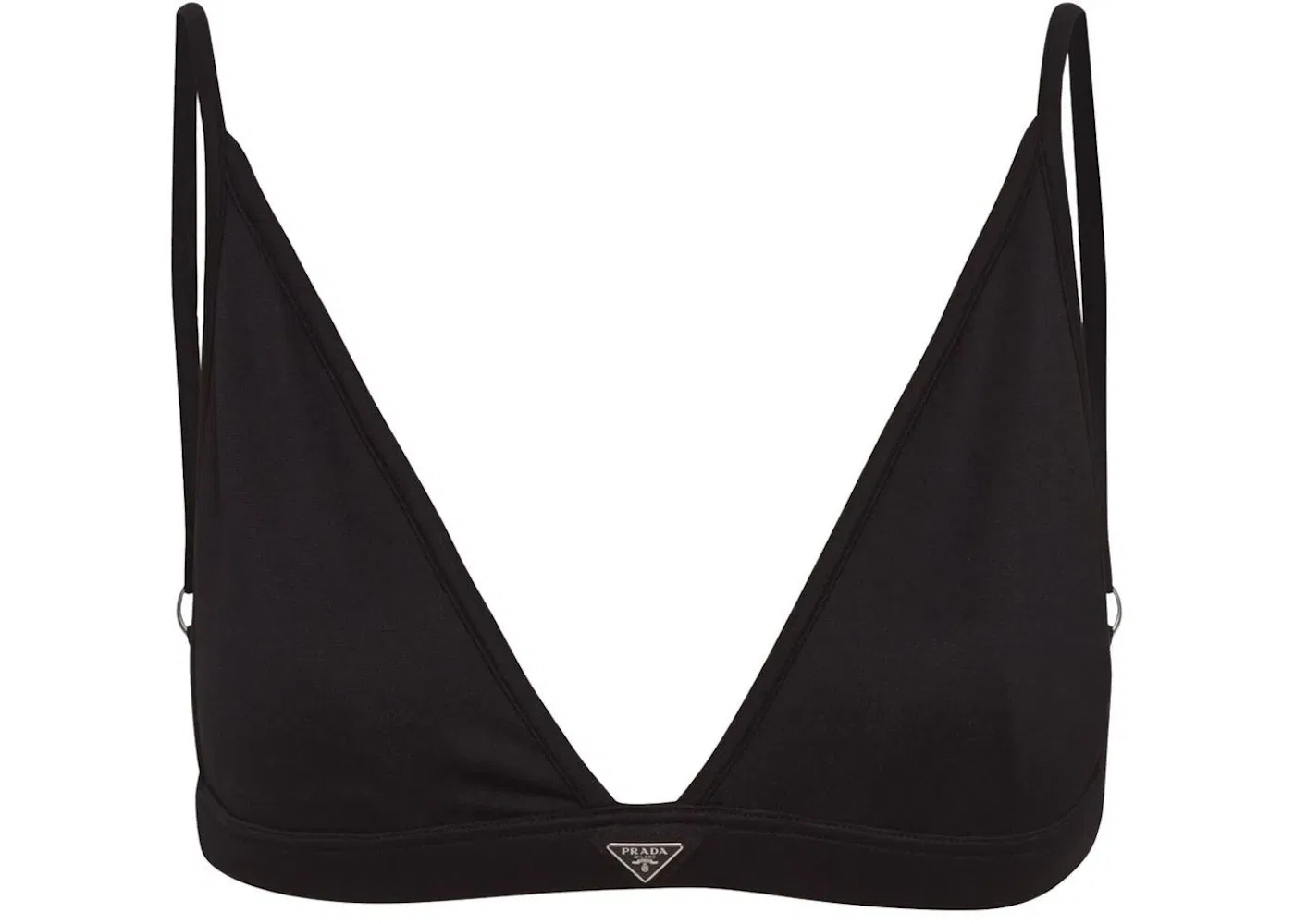 Женский бюстгальтер без косточек из трикотажа Prada, Black